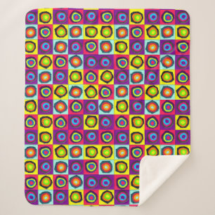 Manta Sherpa patrón de círculos