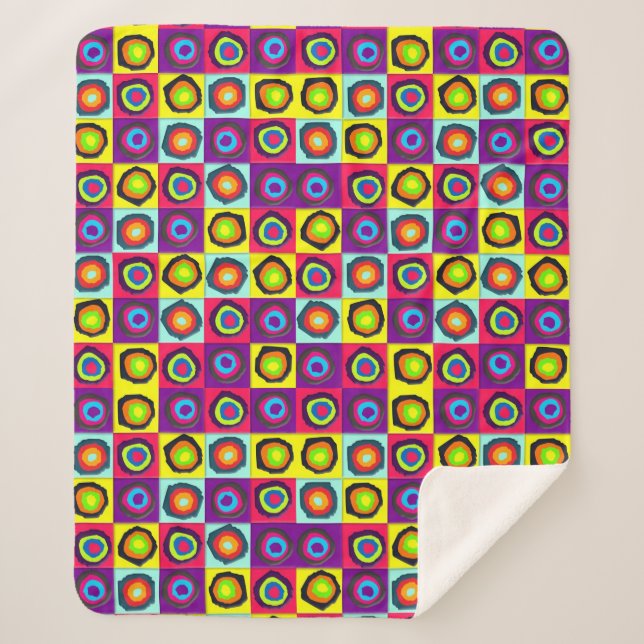 Manta Sherpa patrón de círculos (Anverso)