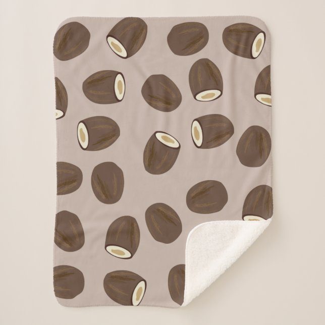 Manta Sherpa Patrón de coco (Anverso)