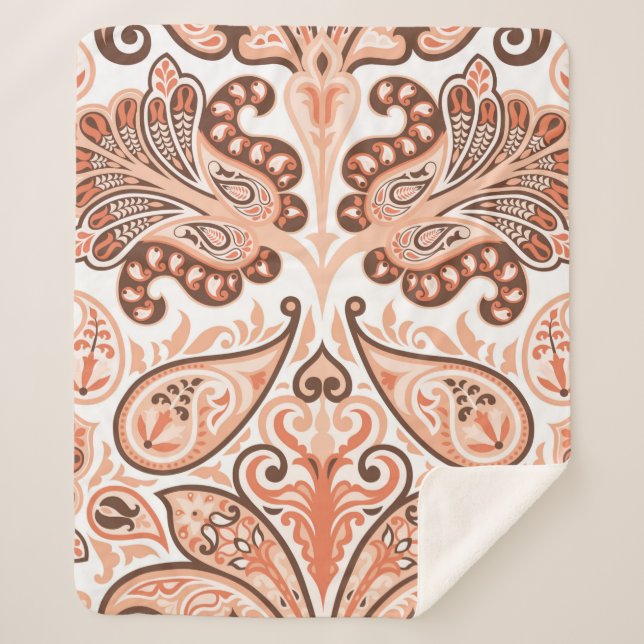 Manta Sherpa Patrón de color inmaculado en paisajes (Anverso)