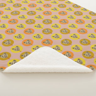 Manta Sherpa patrón de corbata de uso de oso