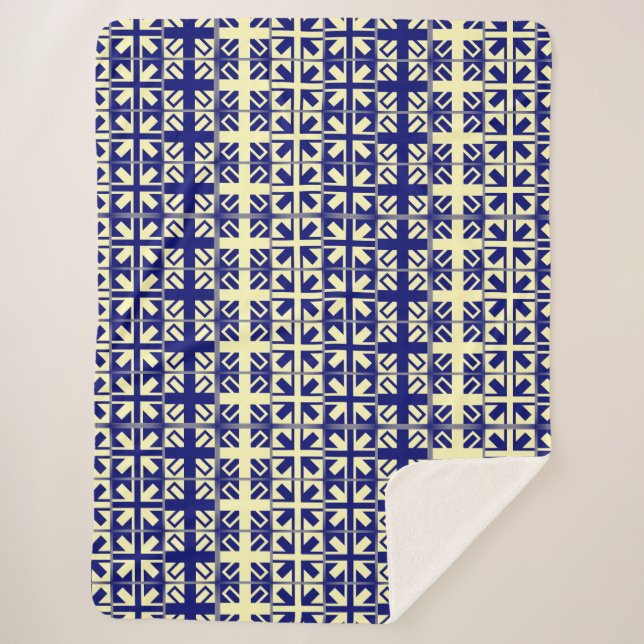 Manta Sherpa Patrón de cruces cristianas 2 (Anverso)