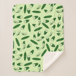 Manta Sherpa Patrón de Cucumber