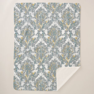 Manta Sherpa Patrón de Damasco con problemas