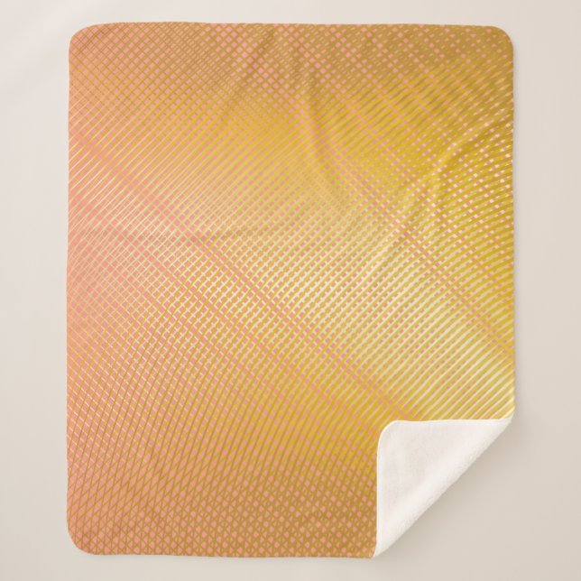 Manta Sherpa Patrón de degradado mínimo. Diseño de la cubierta  (Anverso)