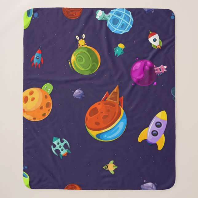 Manta Sherpa Patrón de espacio (Anverso)