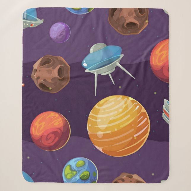 Manta Sherpa Patrón de espacio (Anverso)