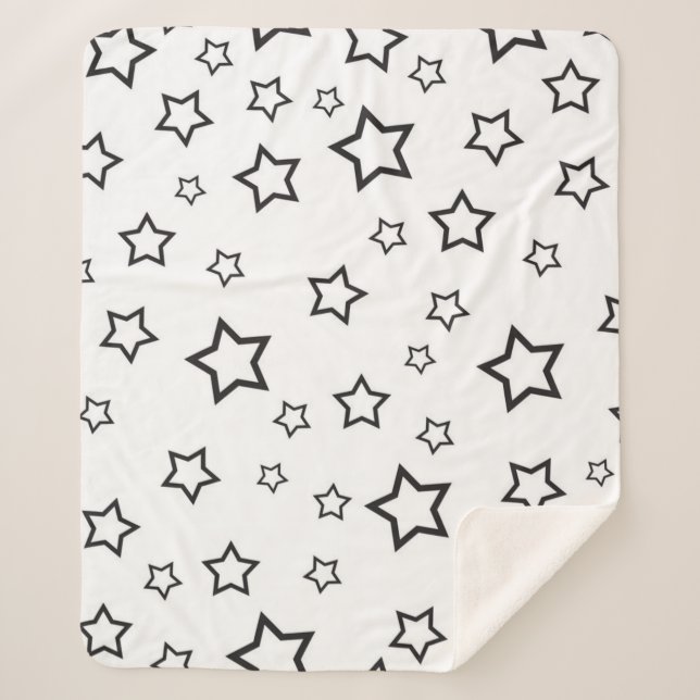 Manta Sherpa Patrón de estrellas (Anverso)