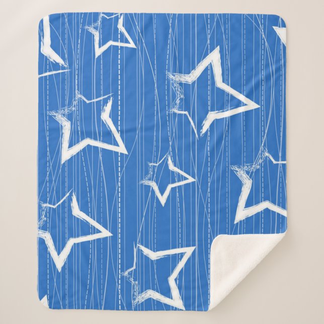 Manta Sherpa Patrón de estrellas (Anverso)