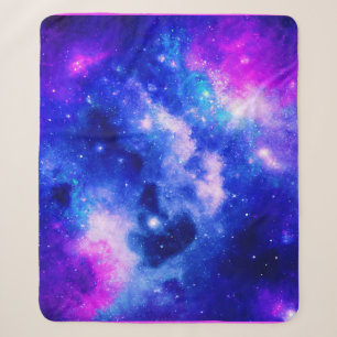 Manta Sherpa Patrón de exploración vibrante de nebulosa