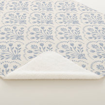 Patrón de flor escalonada azul texturizado silenci