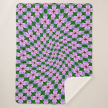 Patrón de flores rosadas espumosas