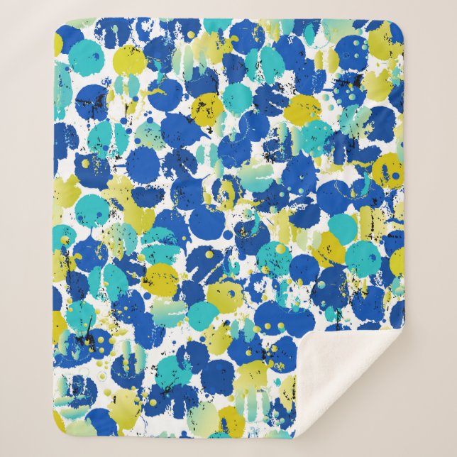 Manta Sherpa patrón de fondo abstracto sin fisuras, con esplhe (Anverso)