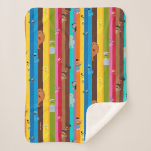 Manta Sherpa Patrón de franja de unión