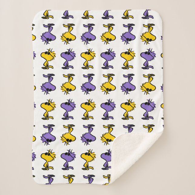 Manta Sherpa Patrón de gafas de sol Guay Woodstock (Anverso)