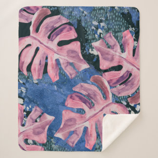 Manta Sherpa Patrón de grifo tropical acuático de verano