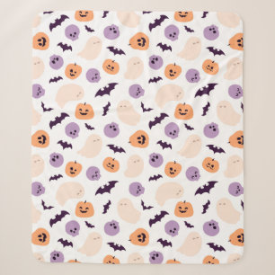 Manta Sherpa Patrón de Halloween para niños divertidos