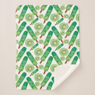 Manta Sherpa Patrón de helado   Patrón de las lolias   langosta