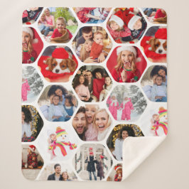 Manta Sherpa Patrón de hexágono moderno y simple de varios Coll