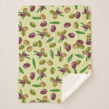 Patrón de hojas de oliva y oliva rusas