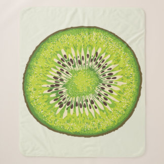Manta Sherpa Patrón de ilustracion de Kiwi Slice