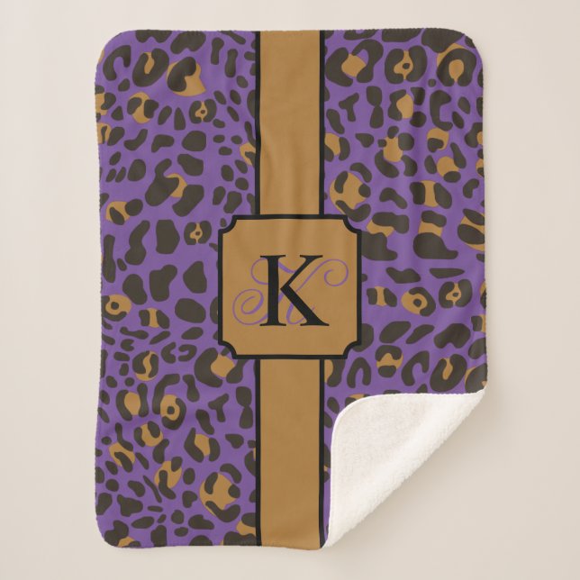 Manta Sherpa Patrón de impresión de animales leopardo jaguar pe (Anverso)