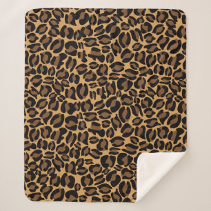Manta Sherpa Patrón de impresión Leopardo Ronda de jungla clási