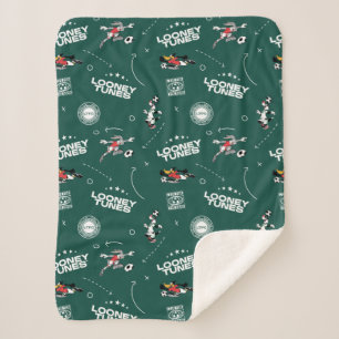 Manta Sherpa Patrón de jugada de fútbol de LOONEY TUNES™