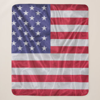 Manta Sherpa Patrón de la bandera de los Estados Unidos sobre l