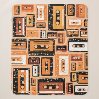 Manta Sherpa Patrón de la cinta de cassette retro sin problemas