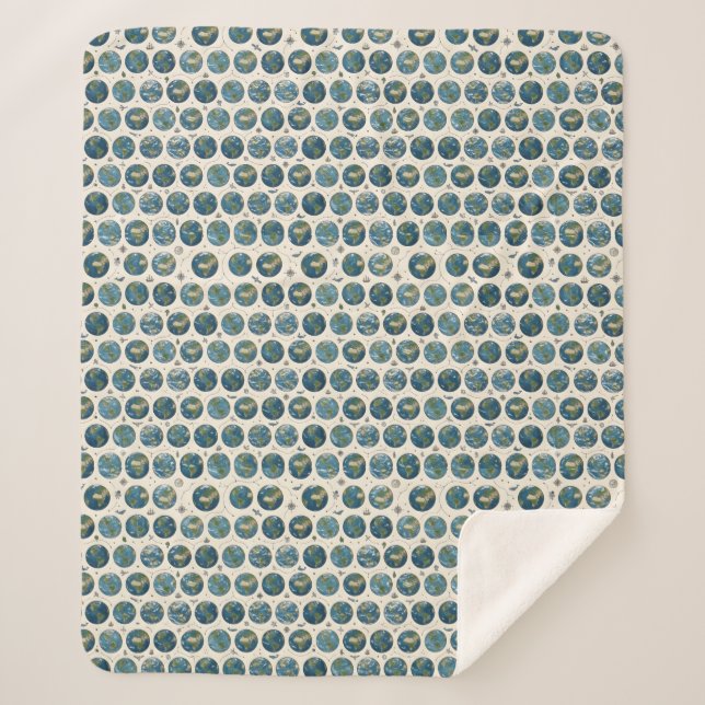 Manta Sherpa Patrón de la Tierra (Anverso)