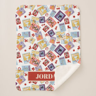 Manta Sherpa Patrón de lanzamiento de impresión de personaje de