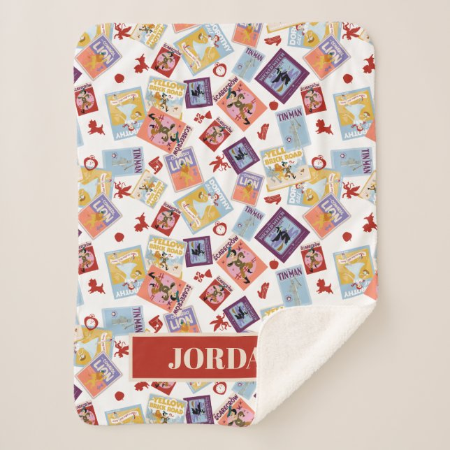 Manta Sherpa Patrón de lanzamiento de impresión de personaje de (Anverso)