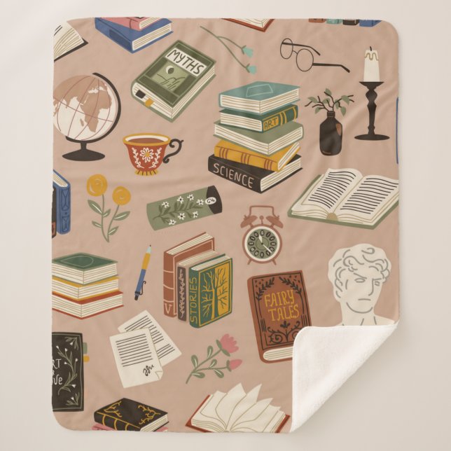 Manta Sherpa Patrón de libro (Anverso)