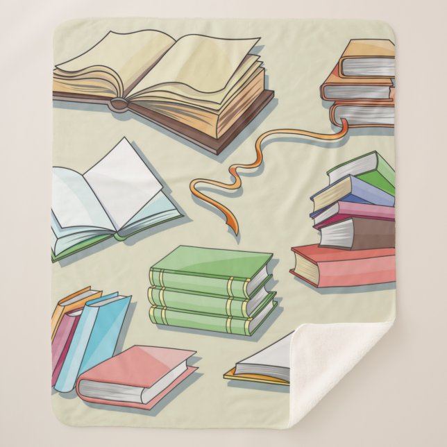 Manta Sherpa Patrón de libro (Anverso)