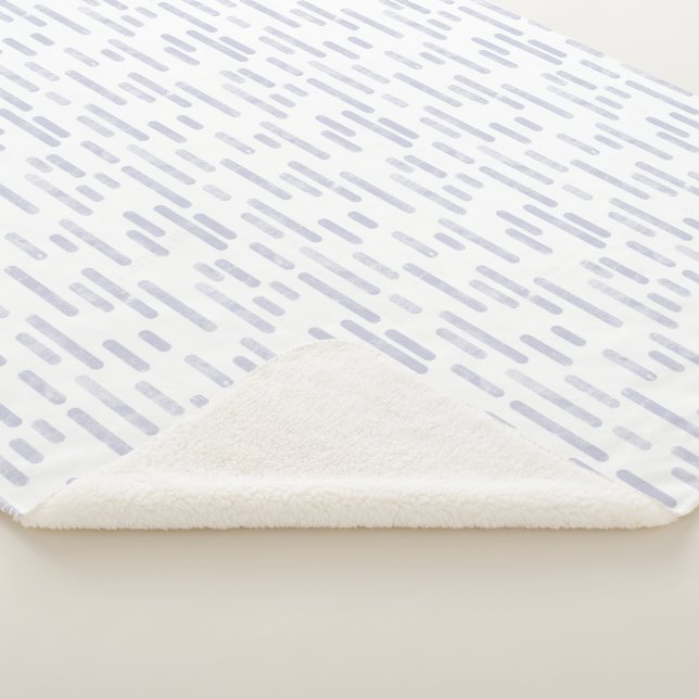 Manta Sherpa Patrón de líneas redondeadas entrecruzadas | Morad (3/4)