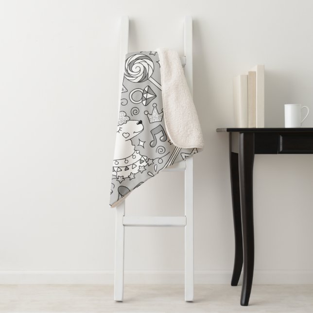 Manta Sherpa patrón de llama 4 (In situ)