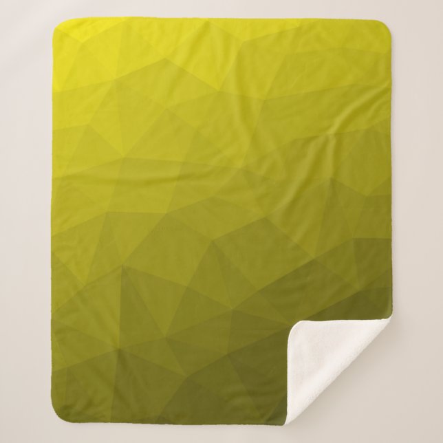 Manta Sherpa Patrón de malla geométrica de gradiente oscuro ama (Anverso)