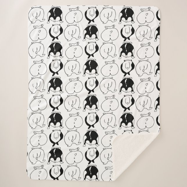 Manta Sherpa Patrón de manchas de hámster (Anverso)