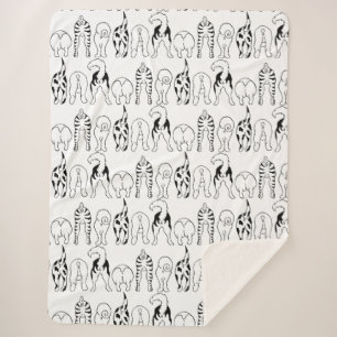 Manta Sherpa Patrón de manchas de perro