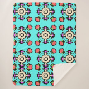 Manta Sherpa Patrón de Mandala Floral
