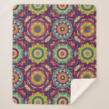 Patrón de Mandala retro