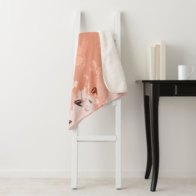 Manta Sherpa Patrón de mariposa 11 (In situ)