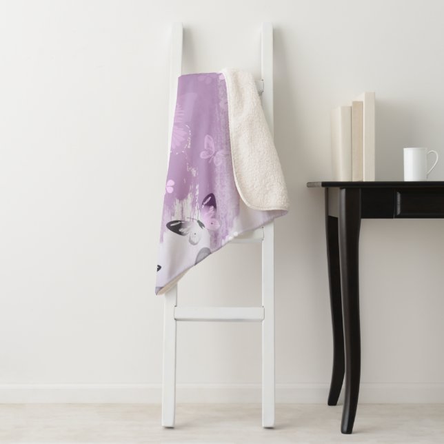 Manta Sherpa Patrón de mariposa 8 (In situ)