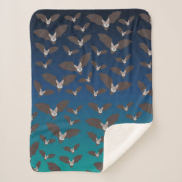 Manta Sherpa Patrón de murciélago de cucharada