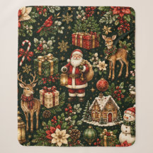 Patrón de Navidad de Lujo Vintage