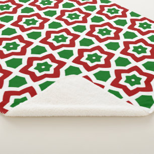 Manta Sherpa Patrón de Navidades ordenados