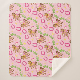 Manta Sherpa Patrón de niñita de corte