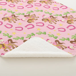 Manta Sherpa Patrón de niñita de corte