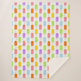 Manta Sherpa Patrón de opúsculos del arcoiris de verano